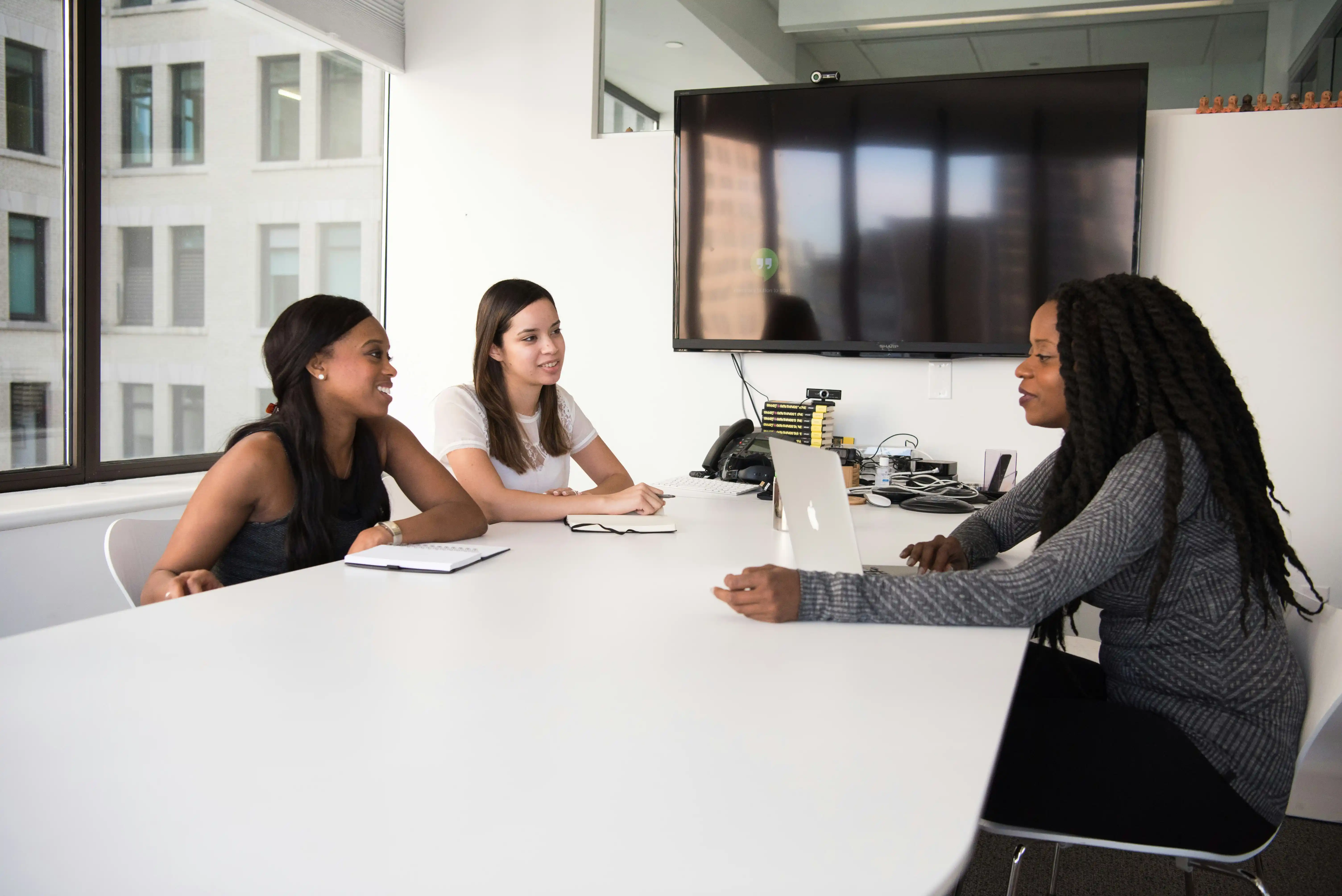 person preparing for interview